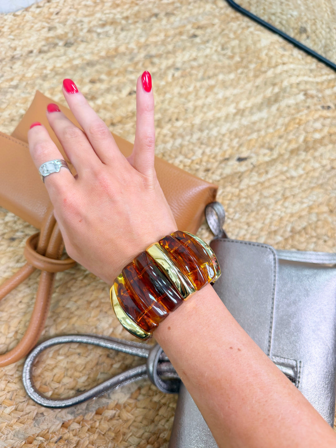 Lila Chunky Bracelet - Tortoiseshell