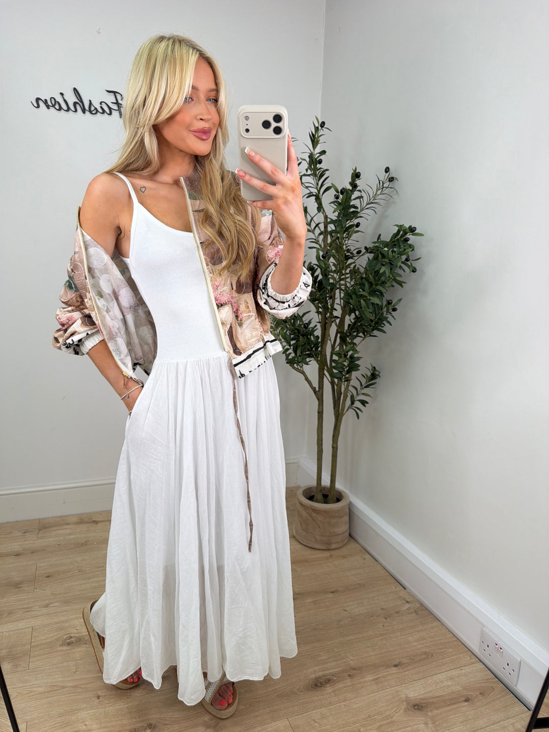 Anaya Dress - White