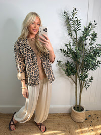 Lucie Leopard Magic Jacket - Caramel