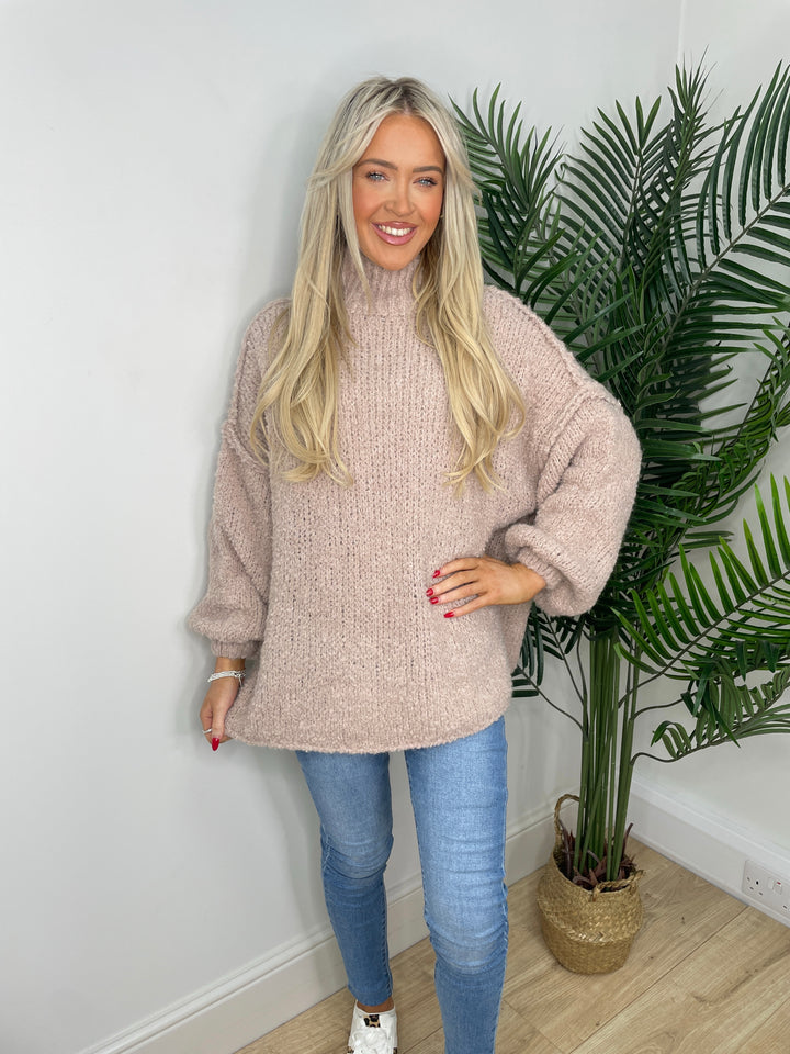 Alexis Popcorn Chunky Knit - Mocha