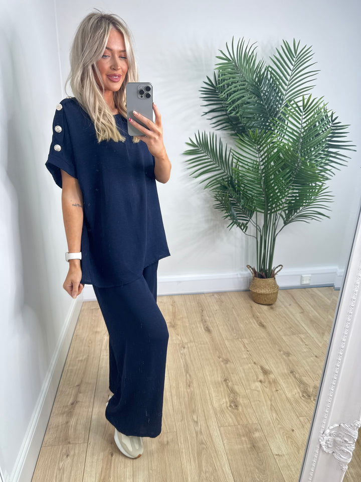 Button Coord - Navy