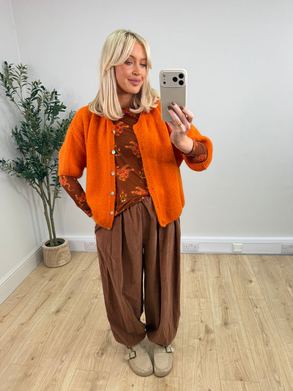 Kassia Cardigan - Pumpkin