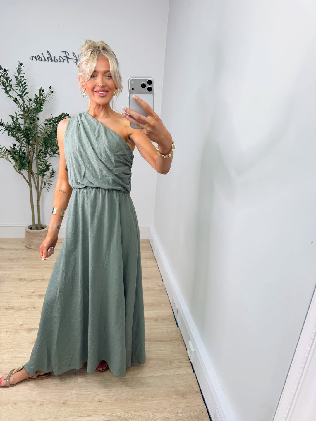 Rodos Dress - Khaki