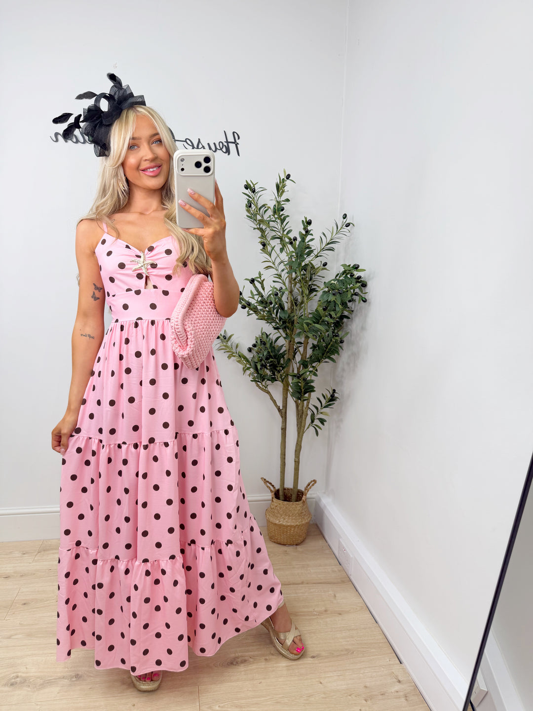 Starfish Dottie Dress - Pink