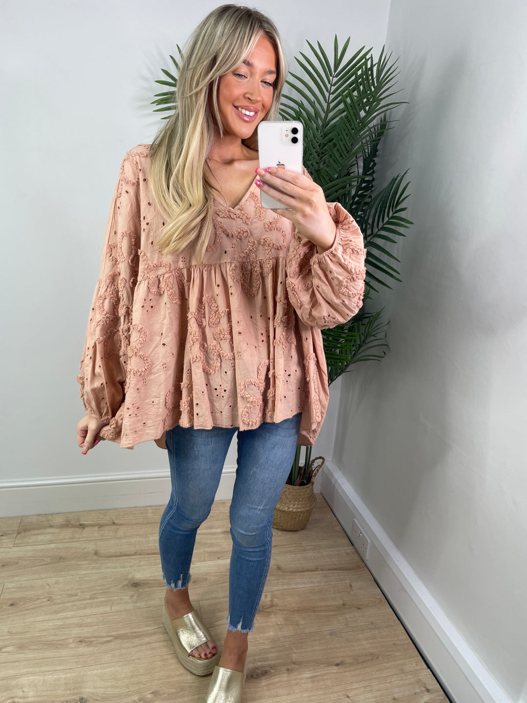 Havannah Smock Top - Terracotta