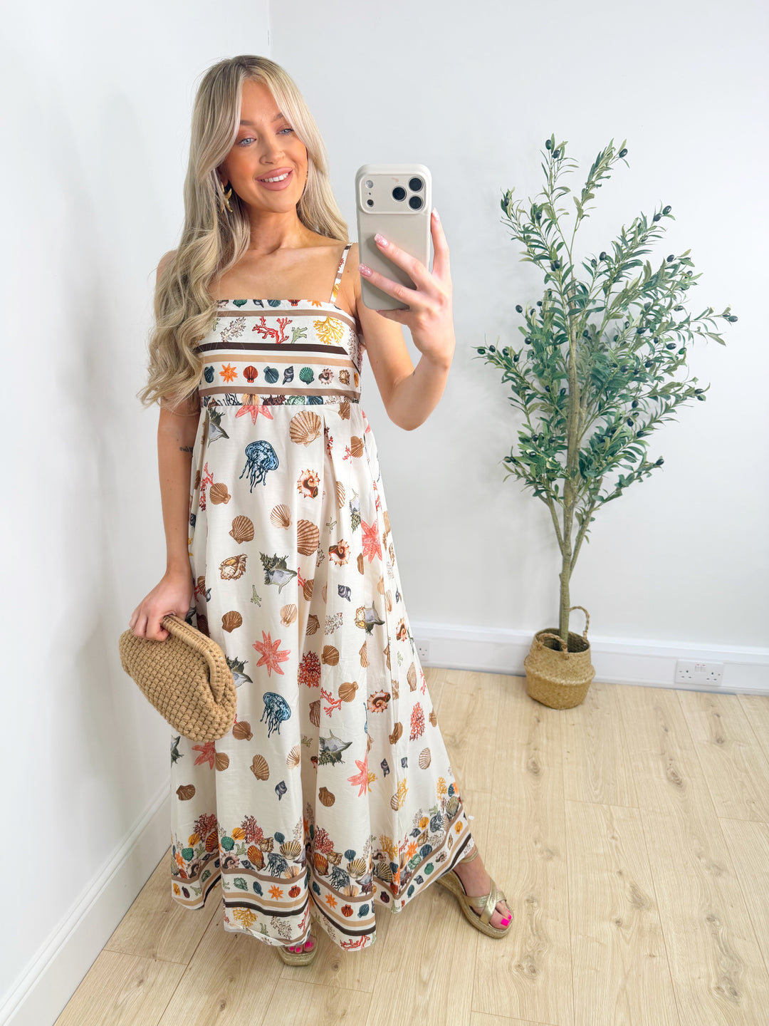 Ibiza Cotton Dress - Cream
