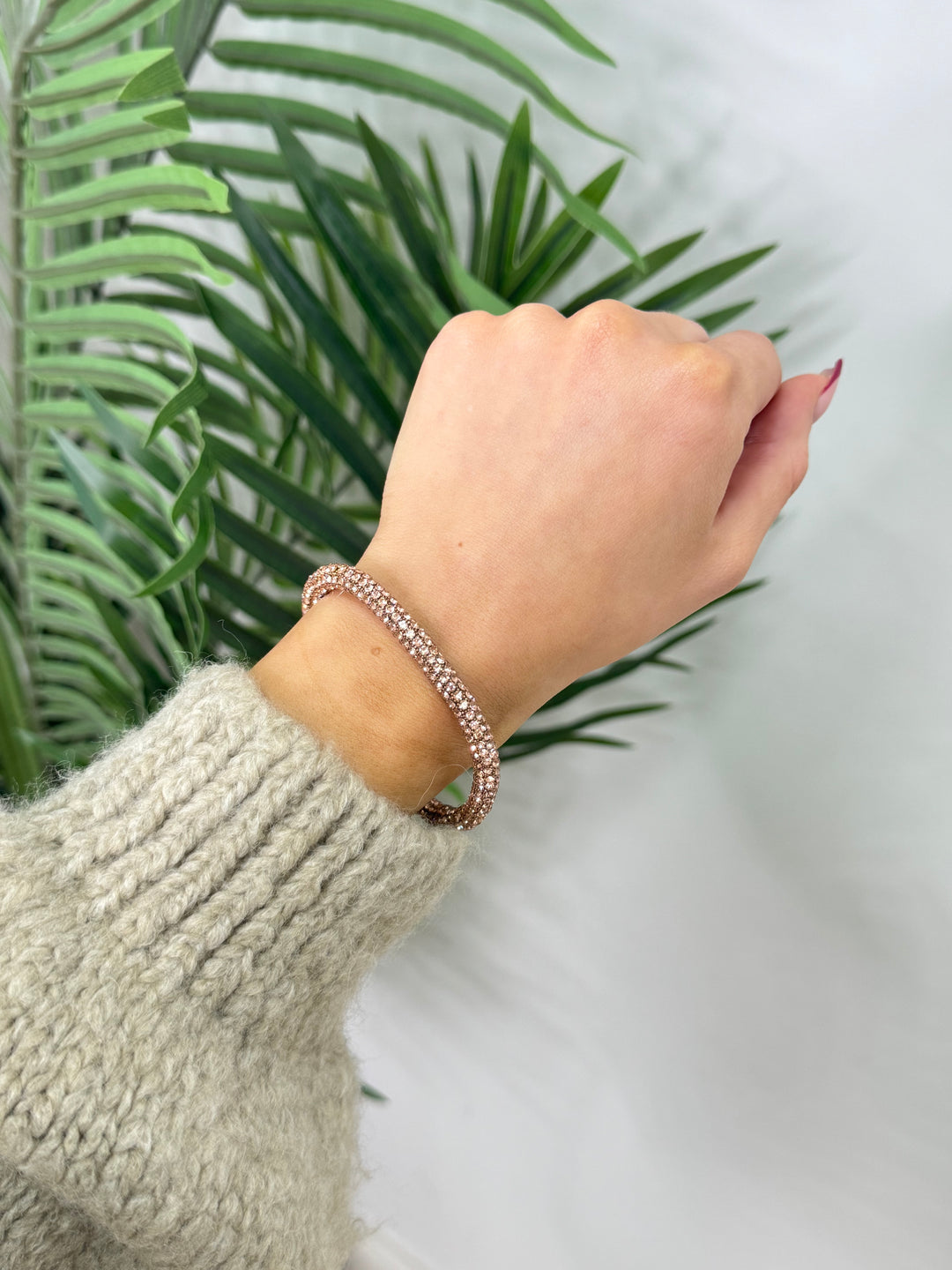 Sparkle Magnetic Bracelet - Rose Gold