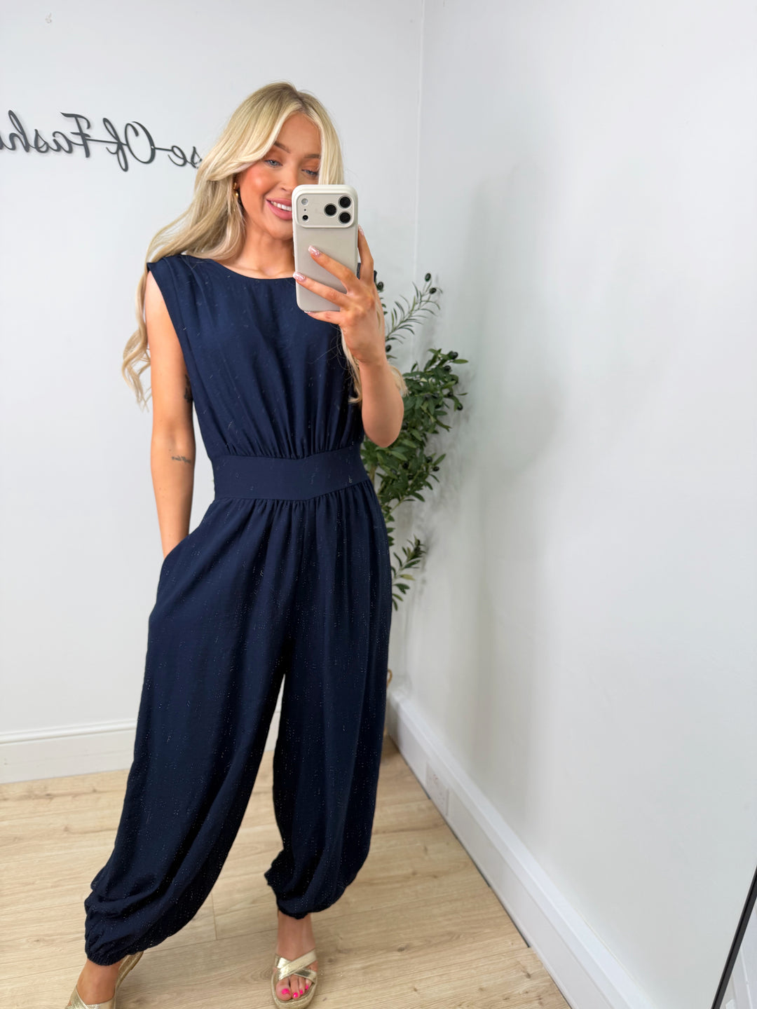 Kaden Jumpsuit - Navy