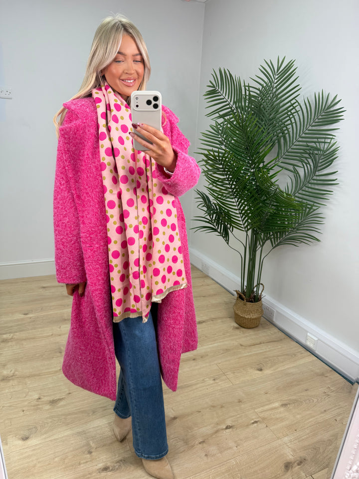 Adaline Longline Shacket - Pink