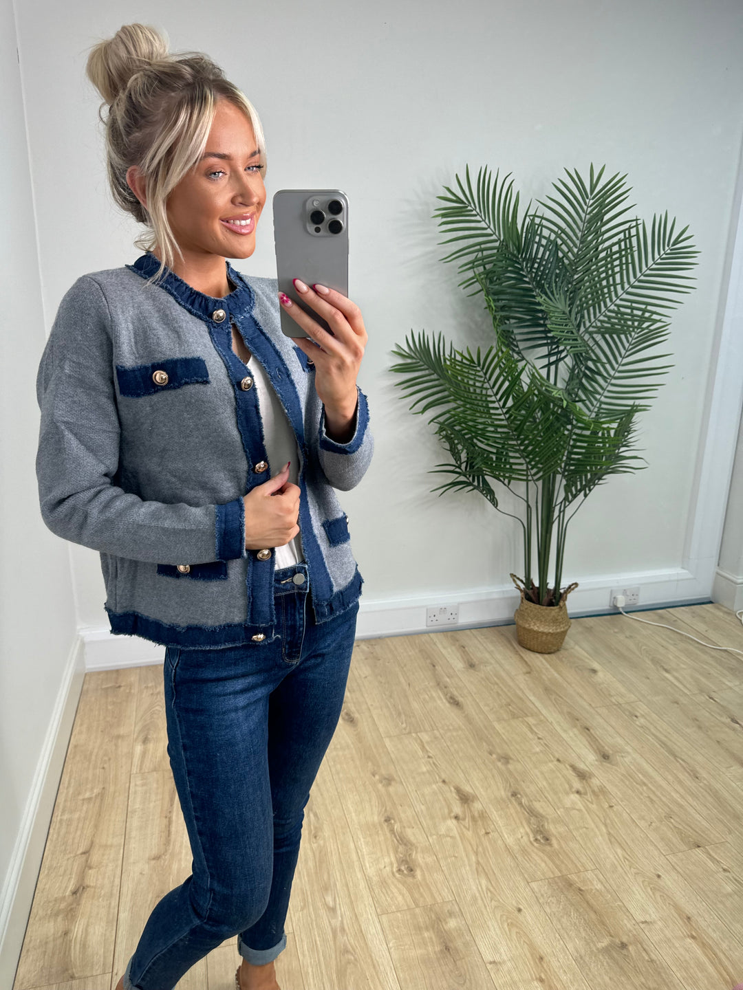 Freya Plain Jacket - Grey