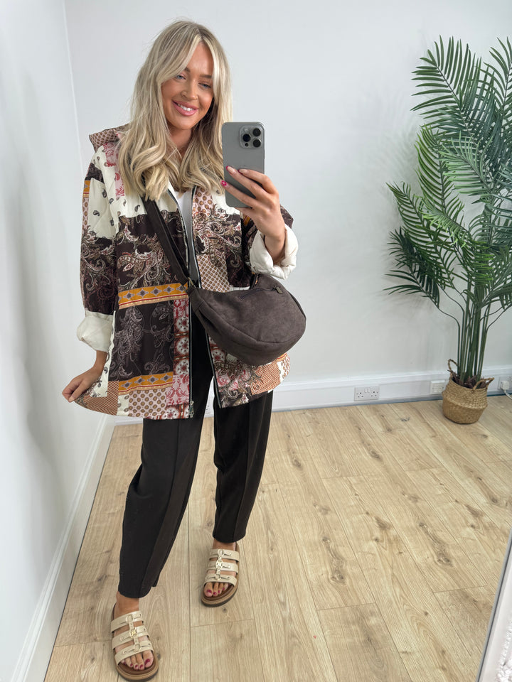 Patchwork Jacket - Chocolate