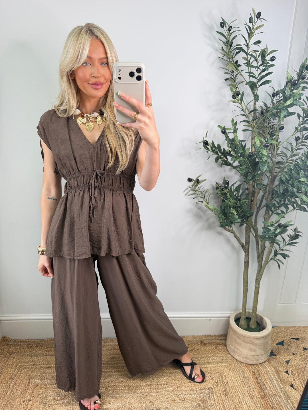 Cerys Co-Ord - Chocolate