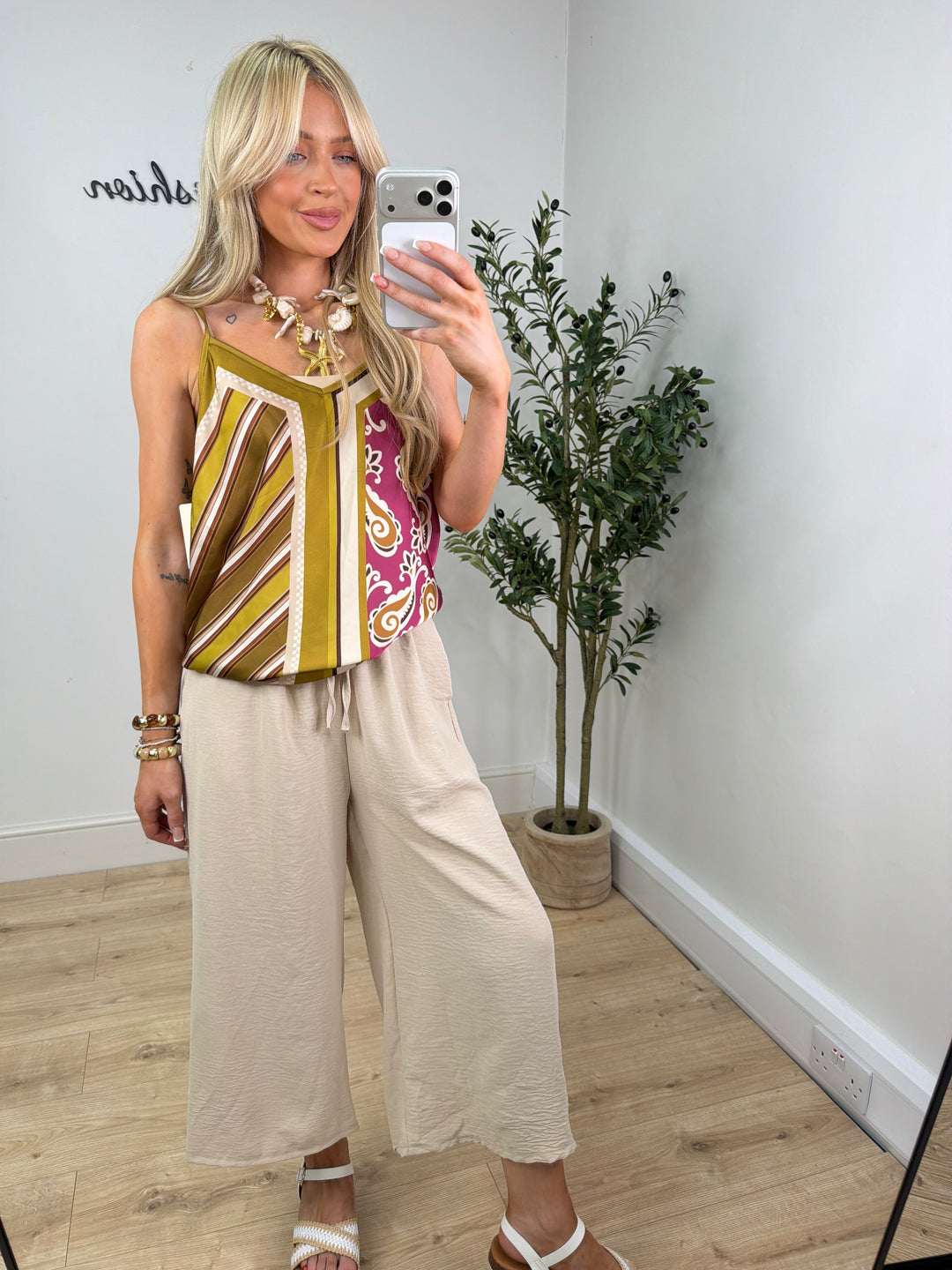 Plain Culottes - Cream