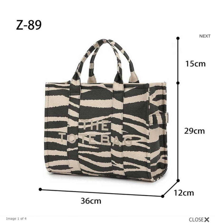 Leopard Tote Bag - Large