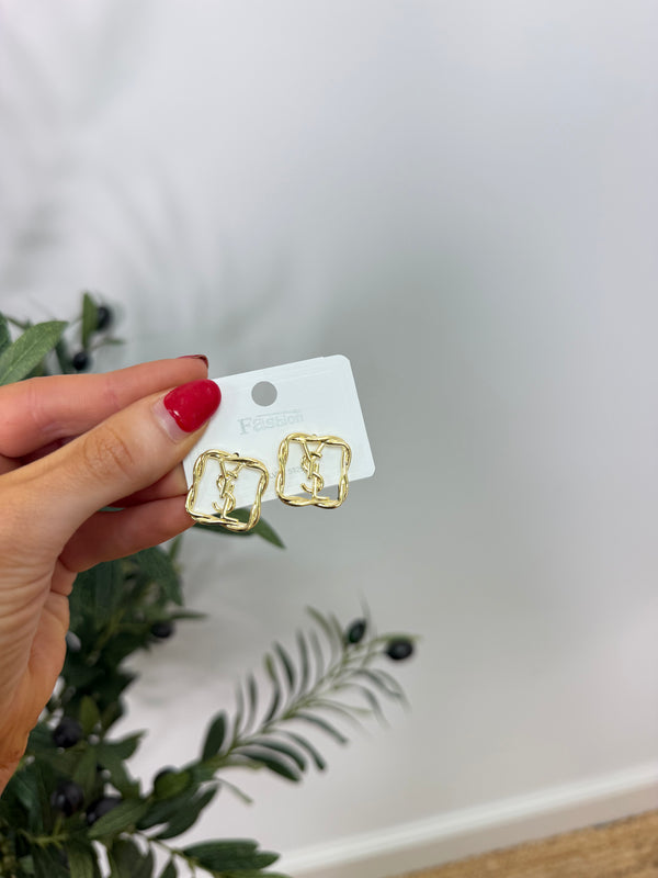 Laurent Earrings - Gold