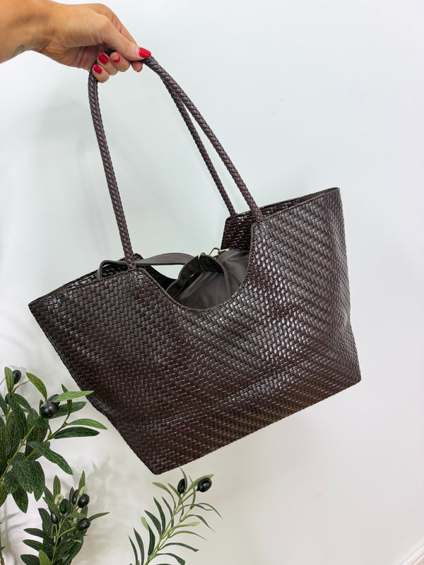Criss Cross 2 Bag - Chocolate