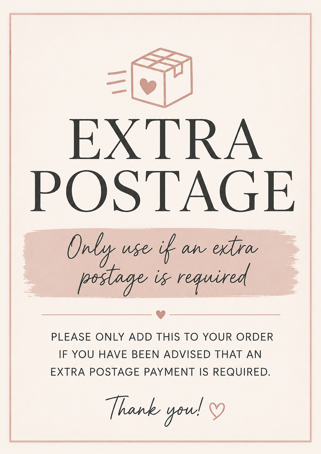 Extra Postage